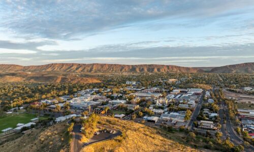 Aerial view of Central Australia